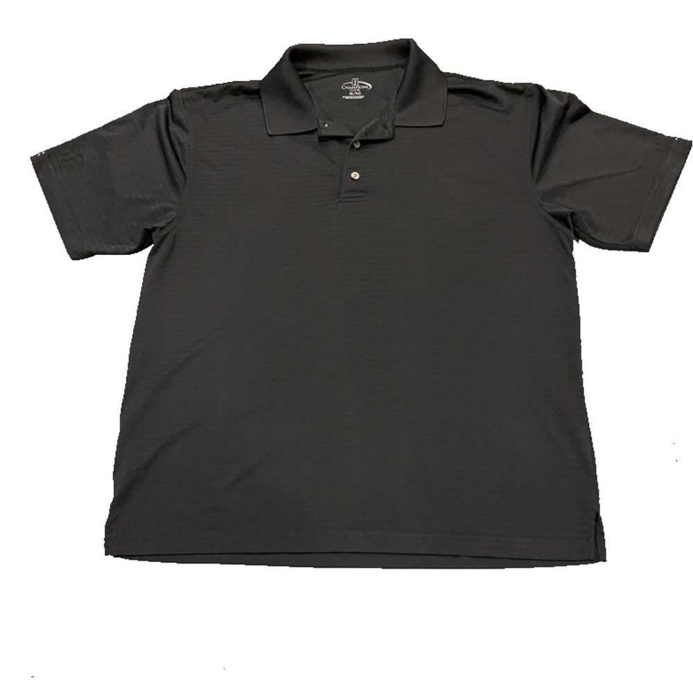PGA Champions Tour Black Golf Shirt - Size XL